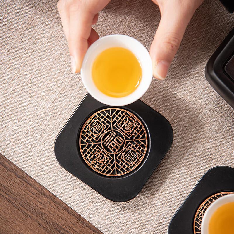 Puqi Bakelite Tea Coaster Set