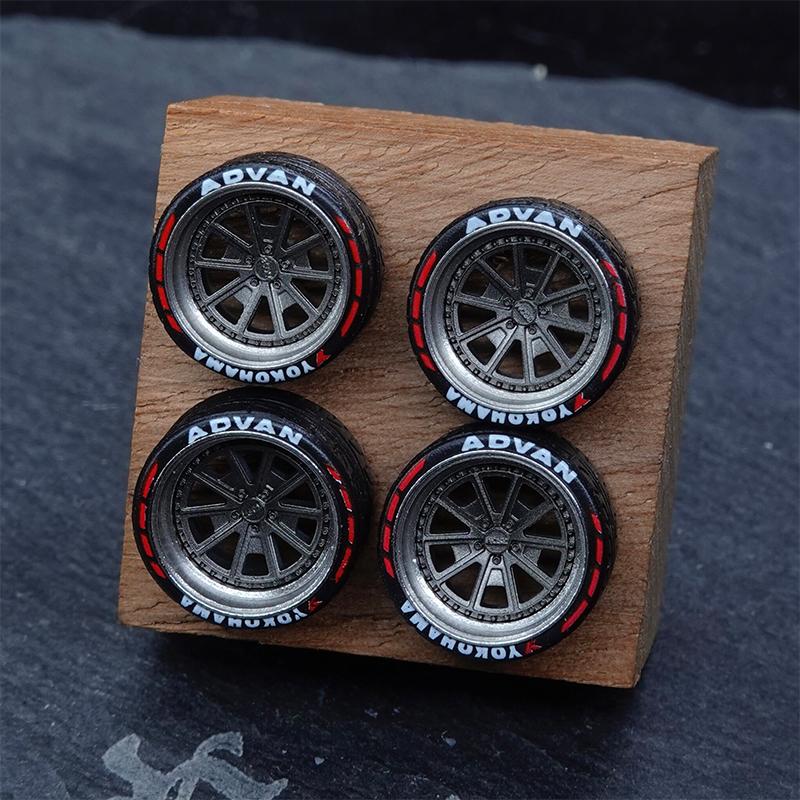 PuffStudio_1/64 Scale Modified Wheel Hub_3SDM-C1012-8.5/8.8mm Insert Shaft Hub Car Model Accessories Toys