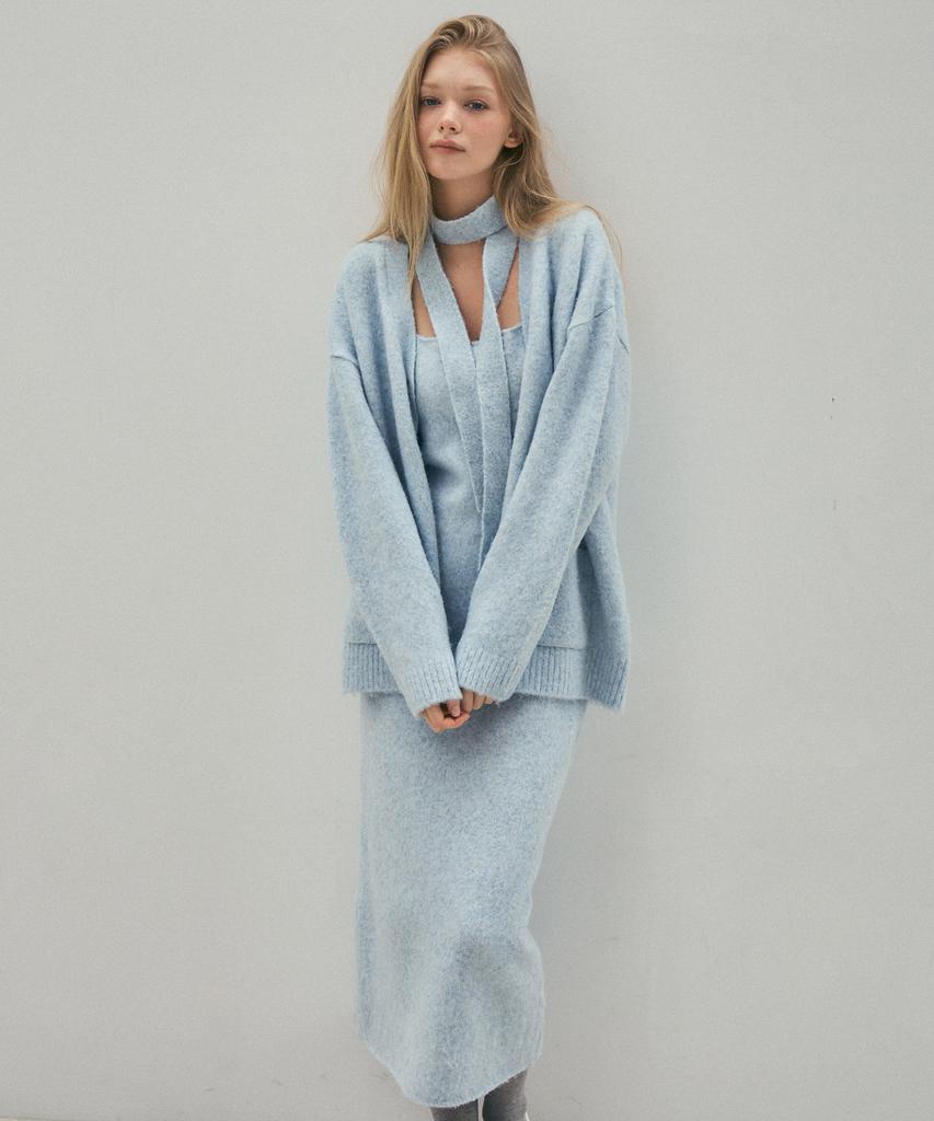 Cita Comfort Wool Long Knit Dress_Ctop712(Sky Blue)