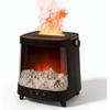 Flame-Activated Aromatherapy Humidifier,200ml Water Tank Capacity,7-Color Ambient Light,3-Speed Timer,Remote Control,Power-Off Protection,Suitable