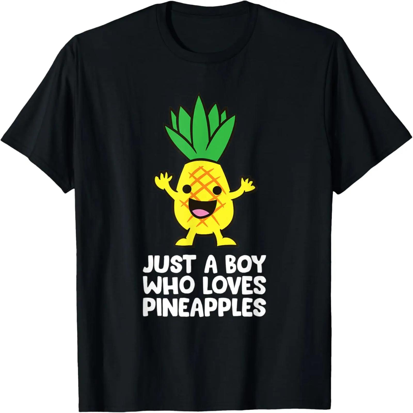 Just a Boy Who Loves Pineapples T-Shirt(1) S