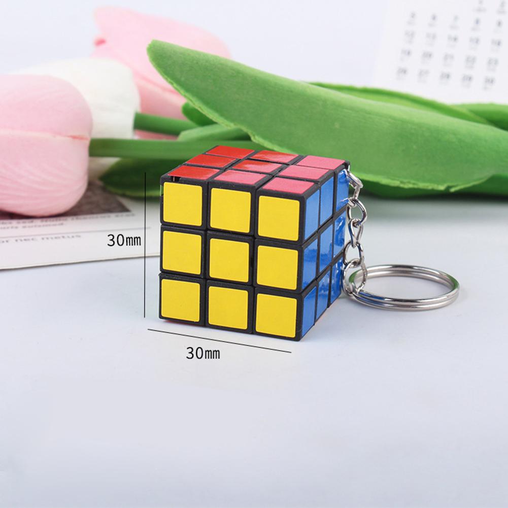 

3x3 Magic Cube Puzzle Speed Cube Keychain Educational Toys Diy Intellectual Toys Gifts For Kindergarten Students Elderly Magic Cube Keychain