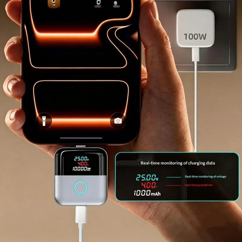 140W Smart Charging Adapter Auto Power-off Overcharge Protection Full Charge Separator for Business Trip Use