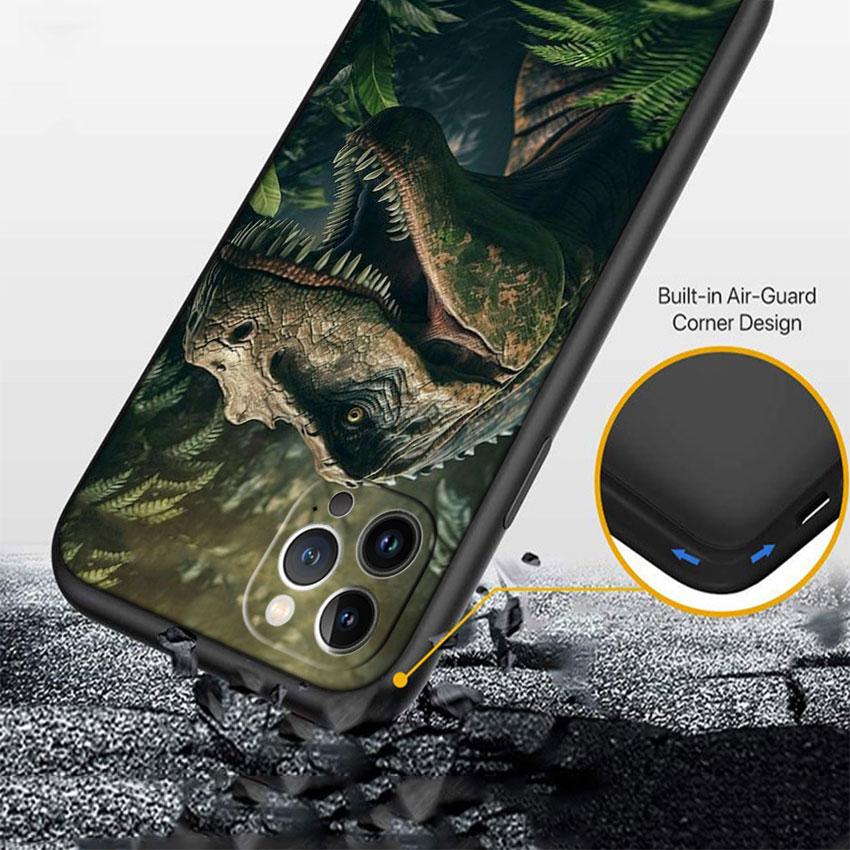 LO31 Dinosaur Soft Shell Phone Case for Redmi Note 13 14 Pro+ Plus A3 A3X 13X 13C 13R 14S 14C 14R