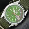 REFURBISHED VINTAGE SEIKO 5 AUTOMATIC 6309A JAPAN MENS GREEN WATCH A441148-4 Sk-a441148
