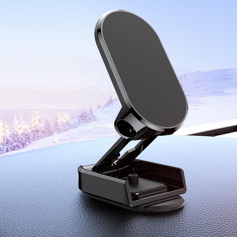 Magnetic Plate Car Phone Holder Small 360 Rotation Magnet Mount Mobile Cell Stand Telefon Bracket Support For Smartphone