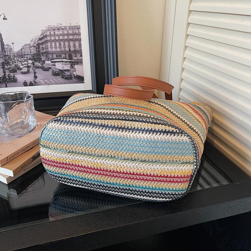 Straw Bag Women's Shoulder Bag Large Capacity Seaside Holiday Beach Bag