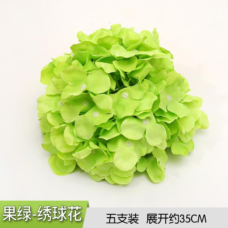 Large Hydrangea Flower Head Artificial Flower Wedding Wedding Background Flower Wall Decoration Immortal Flower Fake Flower Silk Flower
