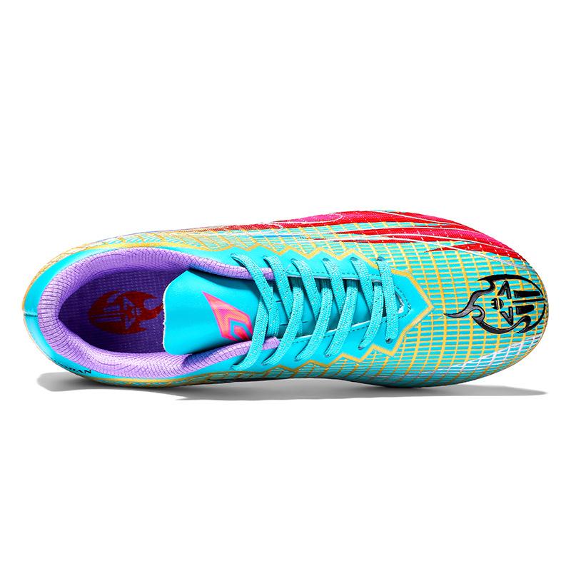 Football shoes long broken nails Jiameng leather high quality adolescent students men's and women's outdoor professional training shoes