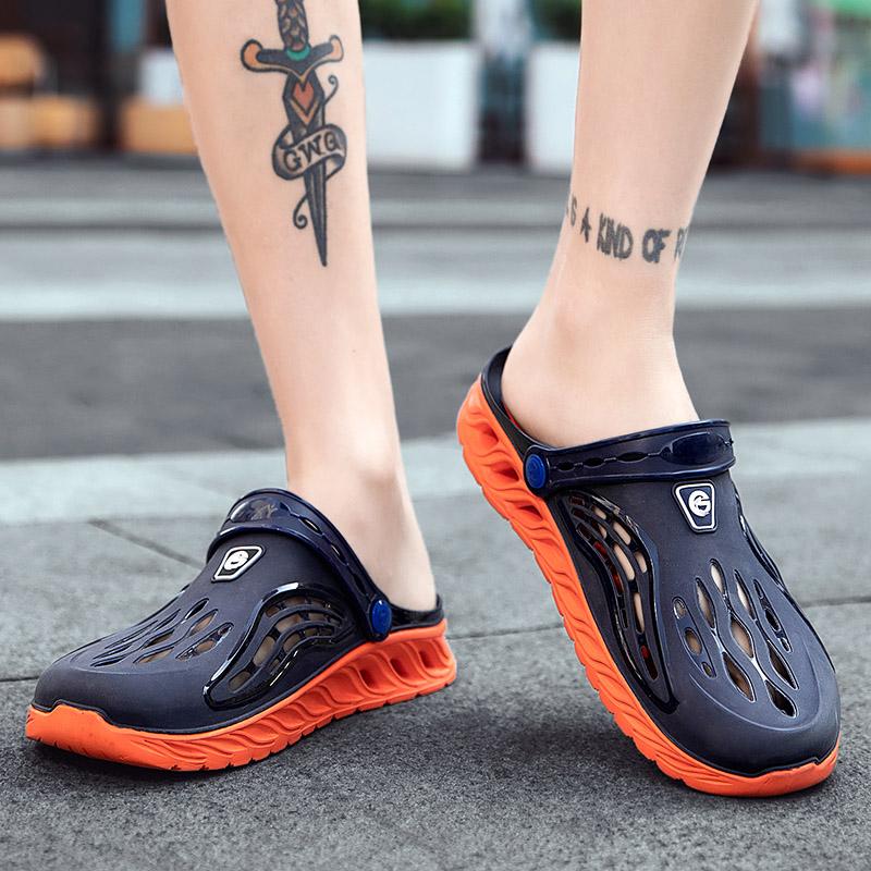 Men's Casual Sandals Breathable Comfortable Versatile Men's Slippers Fashionable Trendy Non Slip Flat Shoes for Men Slippers