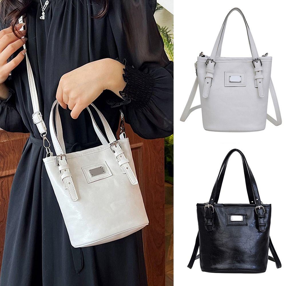 

Сумки на плечо из искусственной кожи в этническом стиле Черно-белая сумка через плечо Креативная сумка-ведро