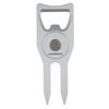 6-in-1 Golf Ball Fork Multi-functional Bottle Opener Golf Fork Marker Aluminum Alloy Detachable Golf Groove Cleaner Hat Clips