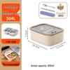 ZISIZ Stainless Steel Microwaveable Lunch Box with Glass Lid
