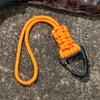 Survival Backpack Triangle Buckle High Strength Camping Hiking Key Ring Paracord Lanyard Keychain