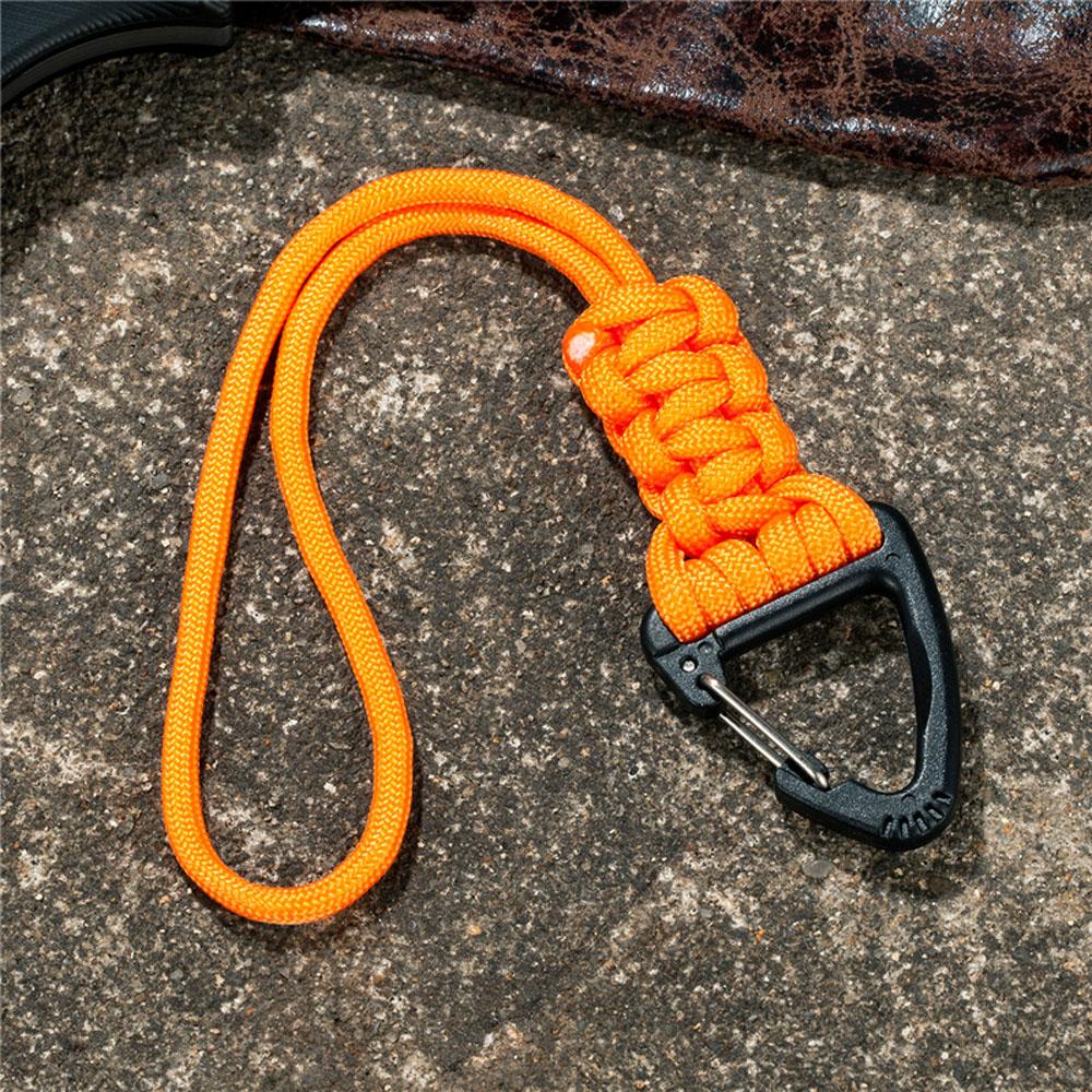 Survival Backpack Triangle Buckle High Strength Camping Hiking Key Ring Paracord Lanyard Keychain
