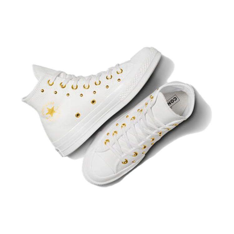 Converse Chuck 70 Lace-Up Comfortable Versatile High-Top Canvas Shoes Women Sneakers White A06808C
