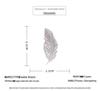 2026 Korean Style Zirconia Feather Brooch for Women, Qipao Pin, Shawl Buckle Accessory