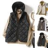Autumn Winter Lightweight Warm Down Hooded Vest Women's Loose Sleeveless Jacket Streetwear Warm Parkas Jackets