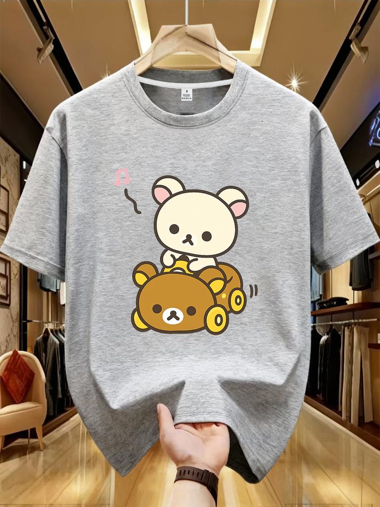 Round Neck Short Sleeve Tshirt for Unisex and Women with Car Hipster Style Summer Short Sleeve T Shirts Streetwear Women T Shirts