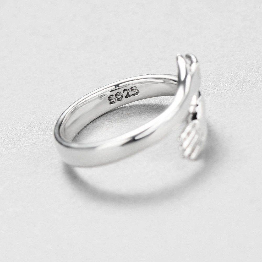 2026 Valentine's Day Gift Love Hug Open Ring Retro Simple Rings Letter Finger Ring Unisex Adjustable Size Ring Jewelry Gift