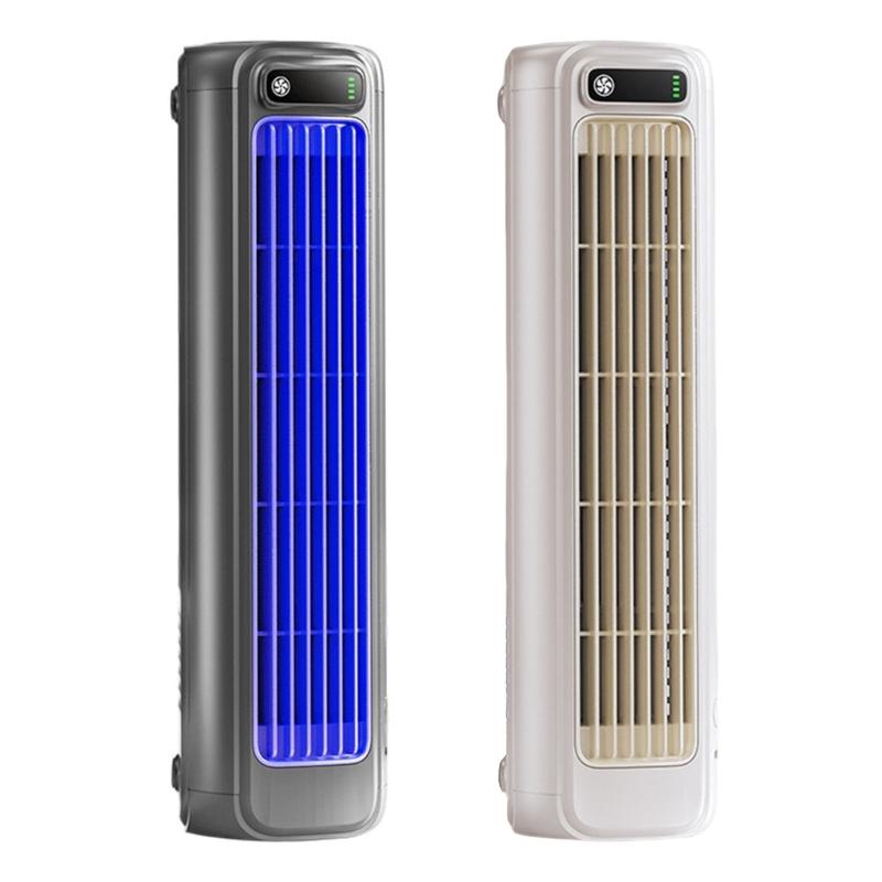 Rechargeable Quiet Desk Fan with Adjustable Airflows Quiet Cooling Fan ABS Texture Perfect for Office or Bedroom Use