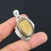 Natural Picture Jasper Gemstone Pendant 925 Sterling Silver Jewelry For Girls