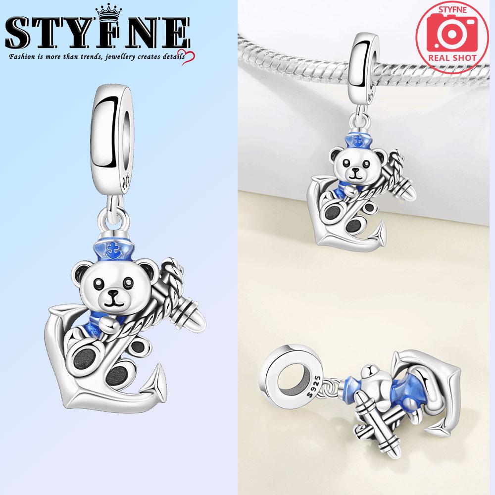 Copper Balloon Lion Elephant Panda Kitten Coffee Cup Charms Beads Pendant For Original Bracelet Woman Girl Jewelry