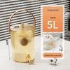 Fumaide 5L Stainless Steel Cold Water Pitcher with Tap