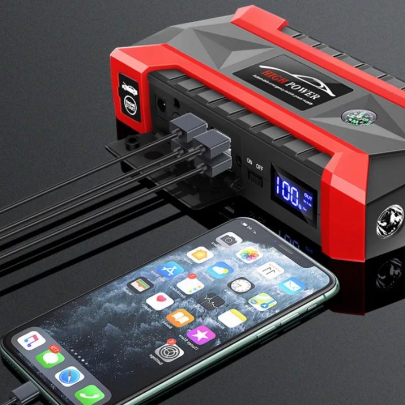 4-in-1 89800mAh 12V Power Assisted Starting Vehicle Emergency Starter Charger Booster Battery Pack