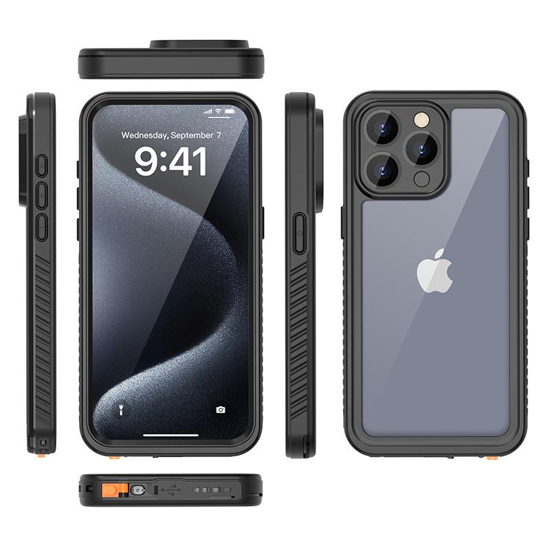 Apple iPhone Waterproof, Drop-Proof Protective Case: Compatible with 13, 14 Pro Max, 15, 16, 17e. For Outdoor Use.