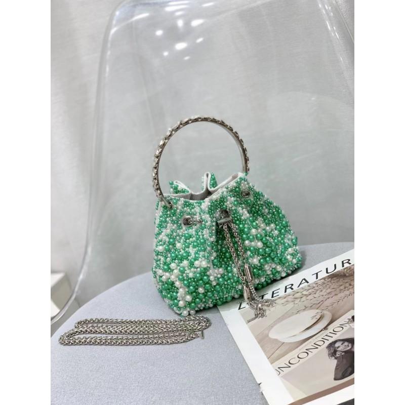 2026 Womens Crystal-Embellished Crossbody Bag Fringe Detail Small Square Shoulder No Top Handle