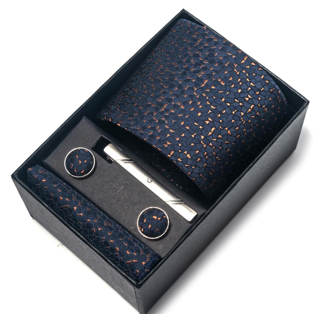 1200-Pin Men'S Tie Net Color Gift Box Tie Set Group Business Dress Wedding Tie Factory