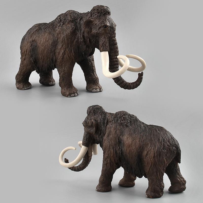 Wildlife Mammoth Family Toy Set - Solid Plastic Elephant Models