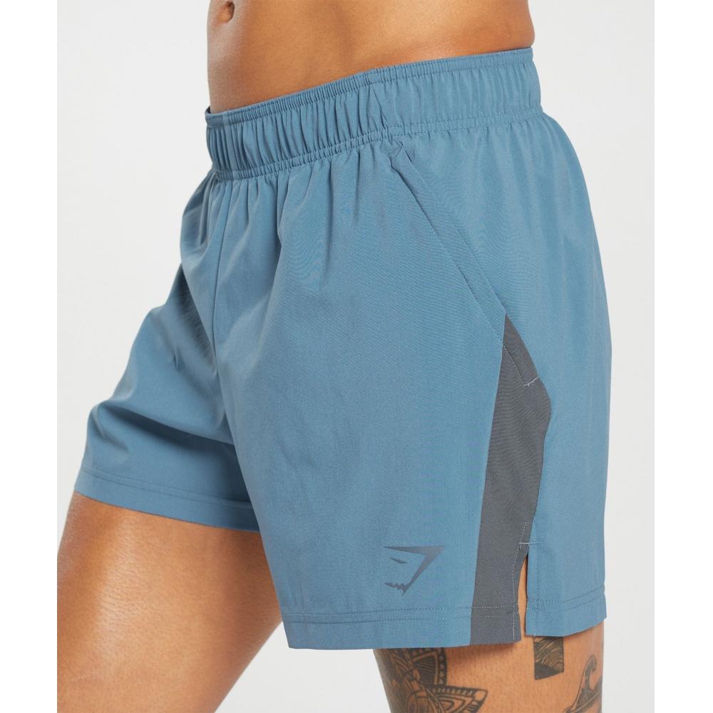 Gymshark Sport 5 Šortky Vybledlá modrá Titanově modrá A2a8k Ucmz