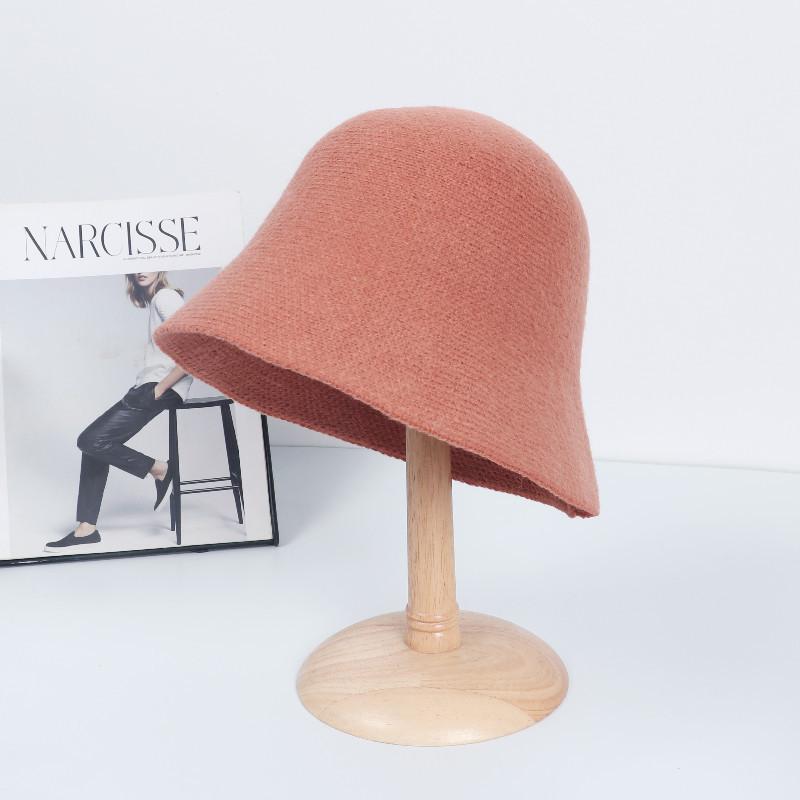 Herbst- und Winterwarme Mütze Damen Chenille Fischerhut Koreanische Version Vielseitige Lässige Strickmütze