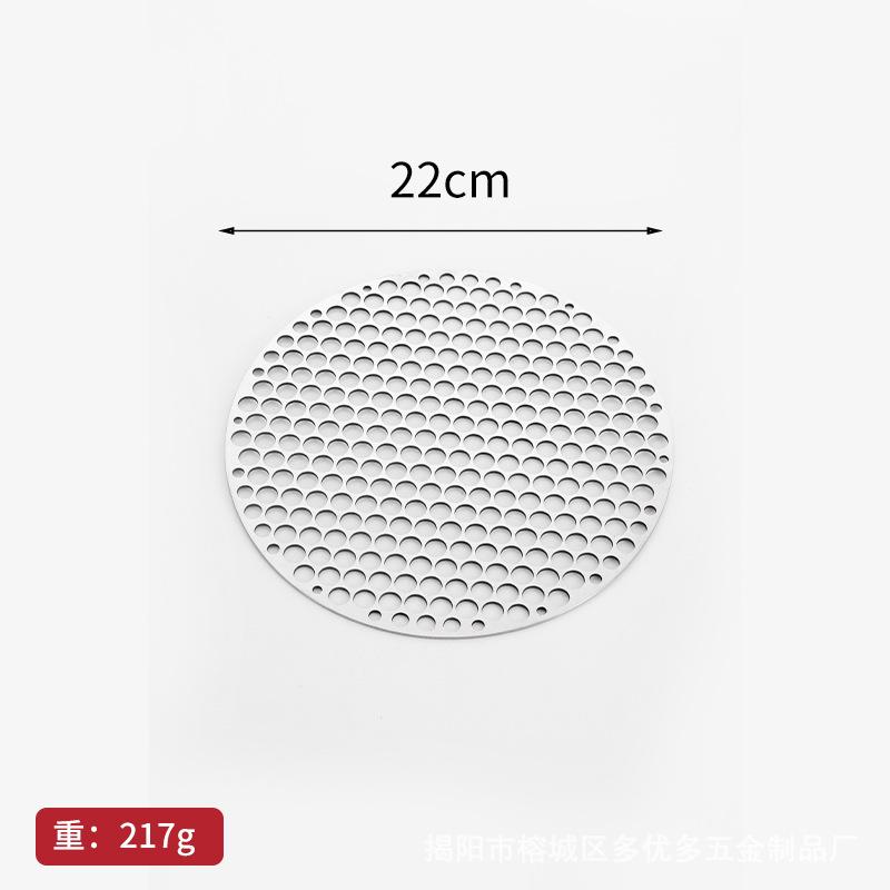 1pc 18 20 22 24 26 28cm BBQ Net Stainless Steel Non Stick Grill Rack Tea Maker Bacon Drainer Outdoor Barbecue Kitchen Tool Grill