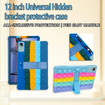 Měkký bublinkový stojánek pro Doogee T20 Ultra / T40 Pro 12palcový Funda Dětský bezpečný silikonový ochranný kryt na tablet