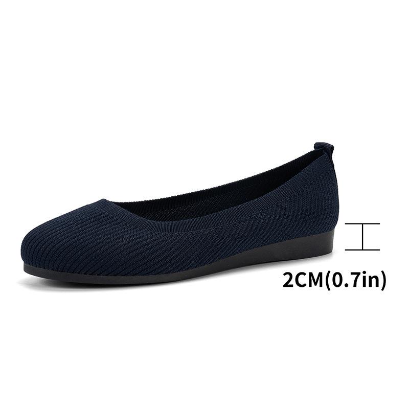 Summer New Large Size Round Head Flat Sole Shoes Women's Beanie Shoes Sports and Leisure Shoes