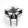 Anello regolabile con giuntura vintage Goth Mf Doom Mask per uomo Gladiatore Punk Faraone egiziano Anello aperto maschile Gioielli