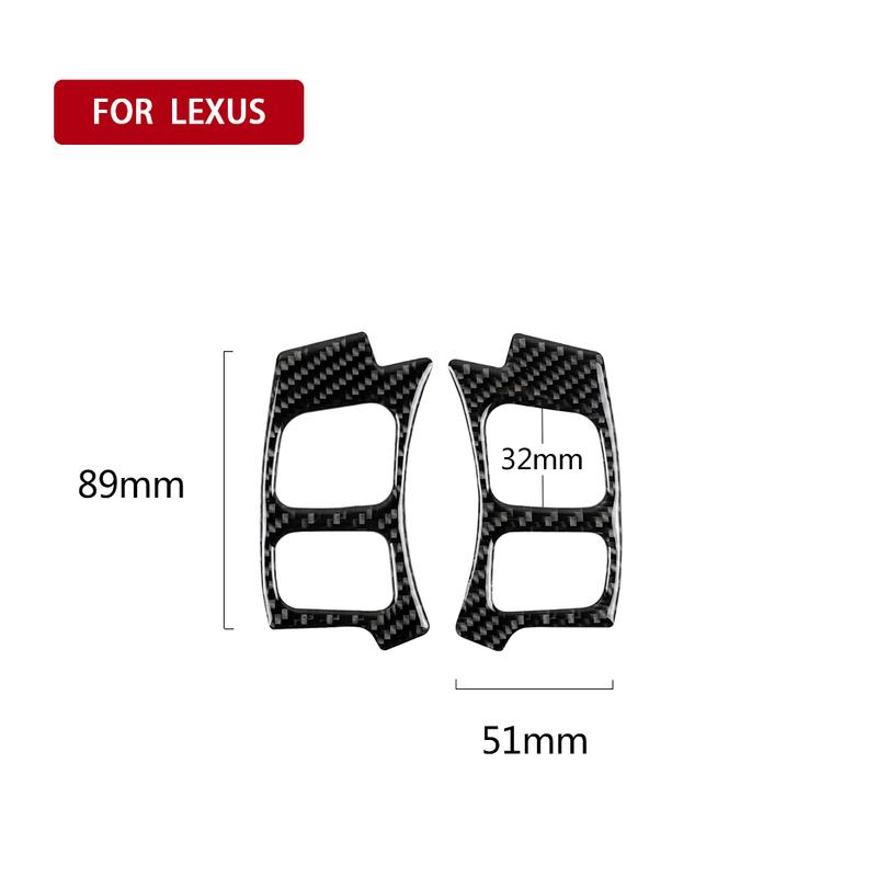 Carbon Fiber Car Accessories Driver Wheel Button Panel Interior Cover Modified Trim Sticker For Lexus IS250 IS350 300H 2013-