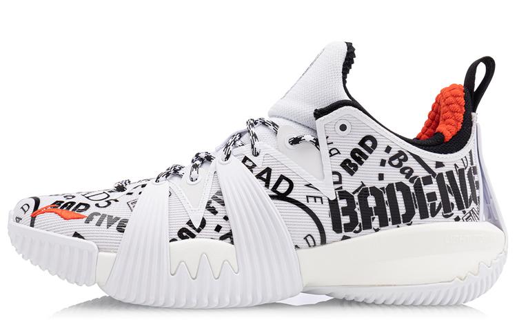 Li Ning Badfive 1 Badfive Mid top Basketball Shoes Men s White ABAQ111-2 44