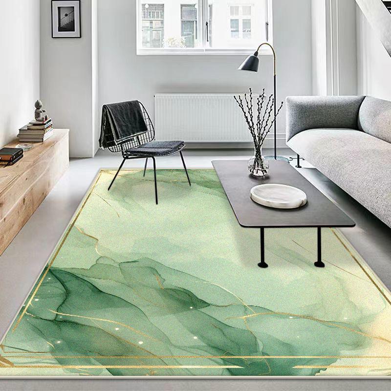 Golden Border Non-slip Home Decoration Luxury Living Room Rugs Big Size Soft Foldable Bedroom Carpet Easy Clean Sofa Table Mat
