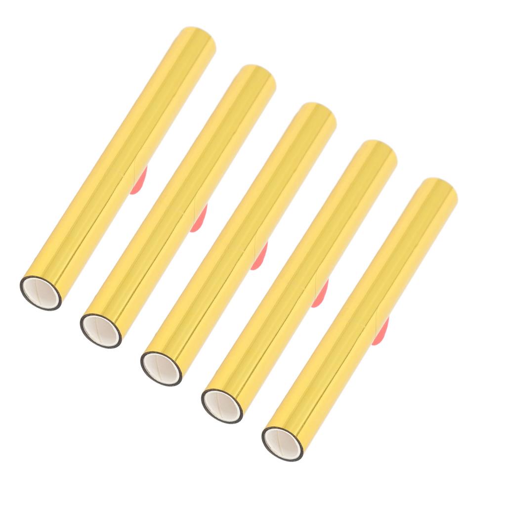 5 Rollen Heißprägefolie Wärmeübertragungspapier PU PET Kunsthandwerk Prägefolienrolle 3 Meter