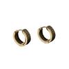 Female Fashion Do Old Hundred with A Sense of High-grade Pure Earrings Affordable Dainty Earrings Daily Wear Niche Retro Heavy Mesh Pattern Earrings