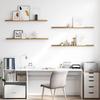 Wall Shelf with Shelf 4 pcs Brown 115 x 9 x 3 cm Particleboard