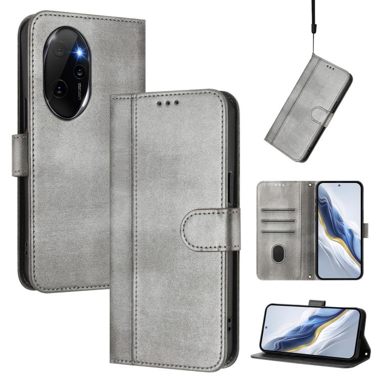 Linien-Spleißschnalle Retro Leder Handyhülle