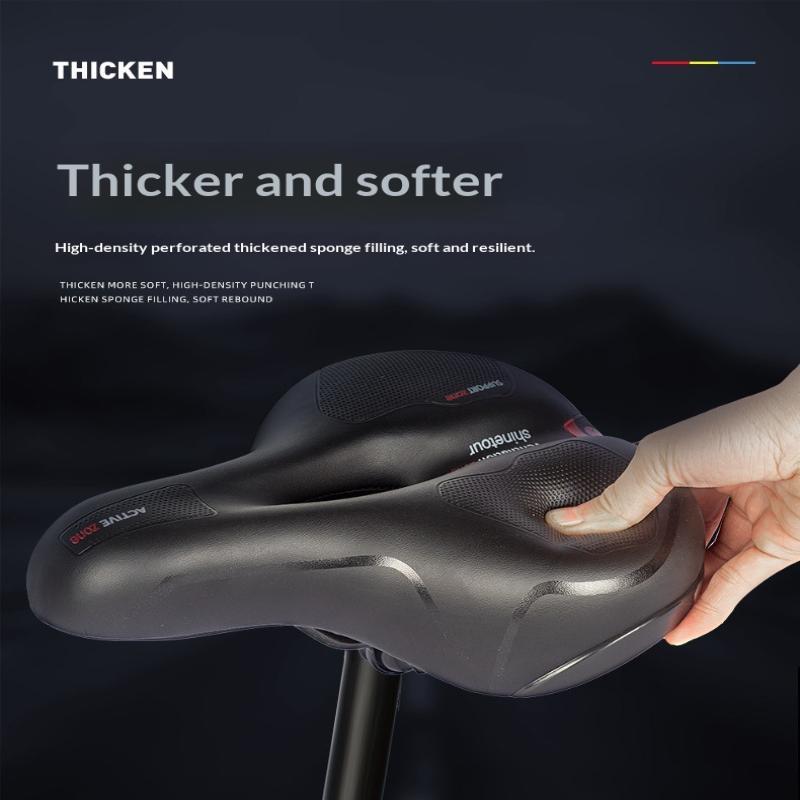 Women'S Men'S Absorbing Bike Seat Comfortable Thickened Super Soft Mountain Bike Seat Universal Bicycle Accessories
