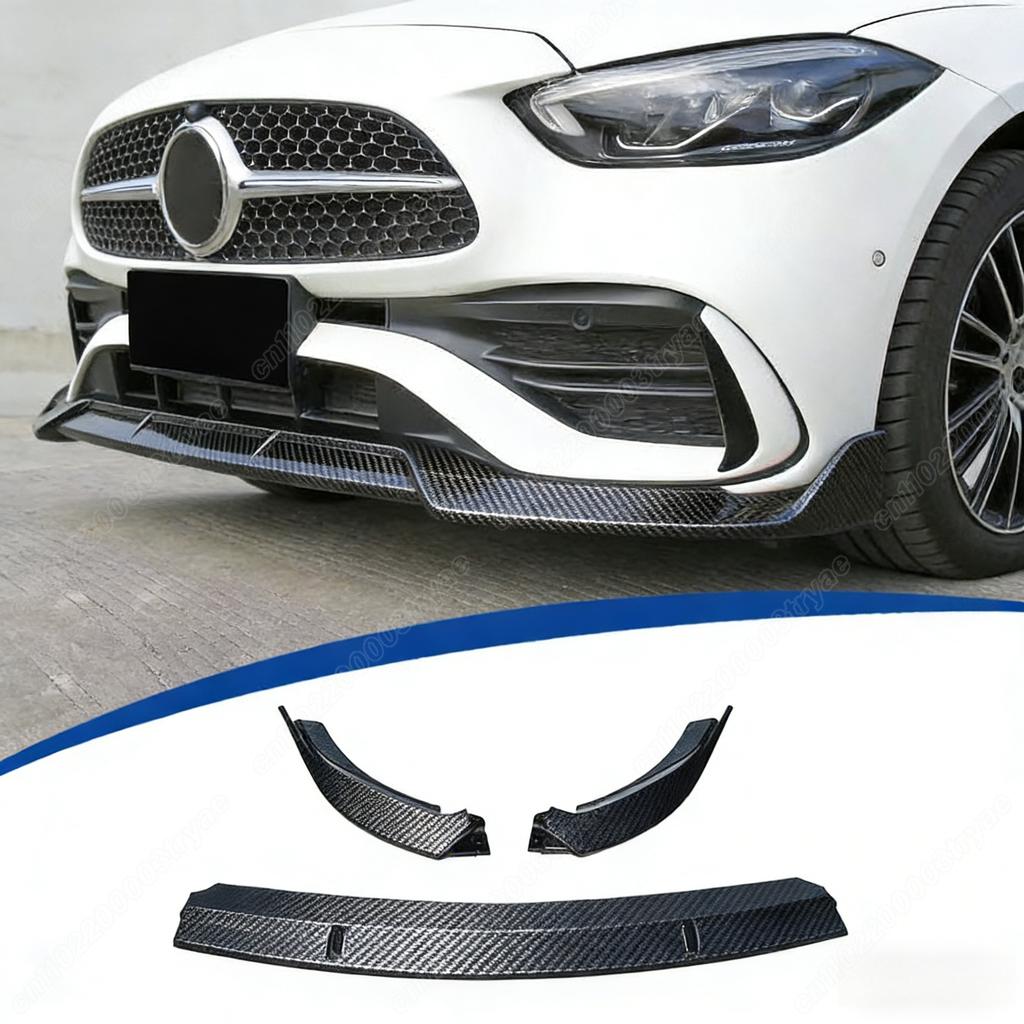 For Mercedes Benz CLA Class C118 W118 X118 AMG 2024 2025 Car Front Bumper Spoiler Lip Protector Splitter Body Modification Kit