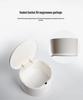 Nordic Mini Desktop Trash Can with Lid - Cute Press-Type Waste Basket for Dining, Bedside, or Coffee Table
