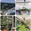 3 PCS Plant Pulley Hanger with Metal Ceiling Plant Hooks Retractable Plant Hook Pulley Adjustable Plant Hanging Pulleys for Garden Baskets Bird Feeder